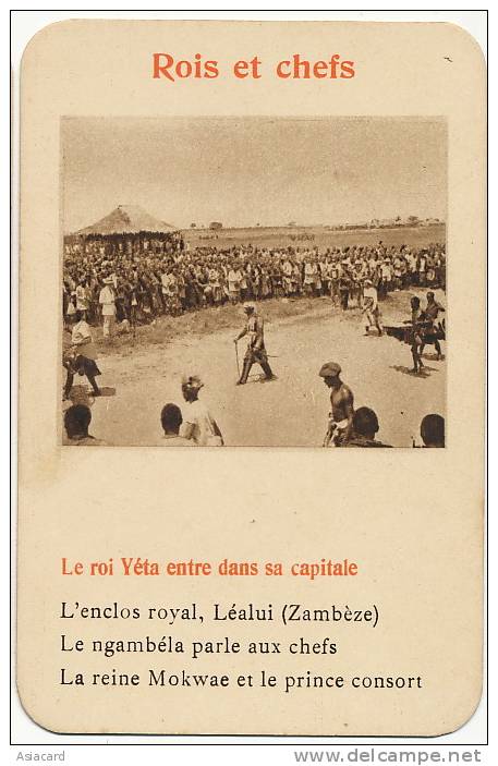 King Yeta , Queen Mokwae And Prince , Royal Place Léalui,  Ngambela With Chiefs  Set Of 4 - Zambia