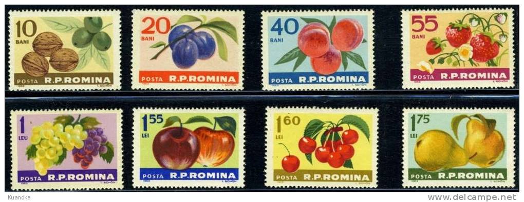 1963 Fruits Source Of Health, Mi.2176-2183,MNH - Unused Stamps