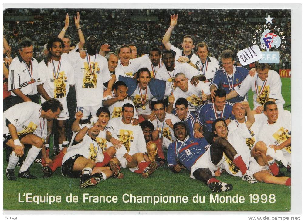 CPM GF - Football - Equipe De France De 1998 - Calcio