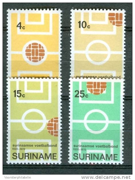 SURINAME 1970 NVPH 543-46 VOETBAL FOOTBALL SOCCER - Suriname ... - 1975