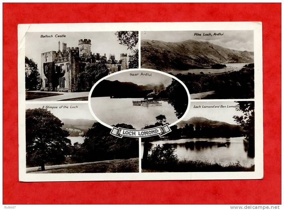 * LOCH LOMOND-Multiples Vues(Carte Photo)-1930(Bateau à Vapeur) - Dunbartonshire