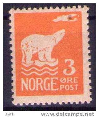1925 Norvegia, Spedizione Amundsen Nuova 3 O. (*) - Neufs