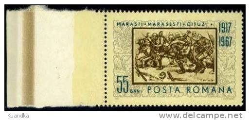 1967 50 Years - Battles Of Marasti, Marasesti Oituz,Romania,Mi.2606,MNH - Unused Stamps