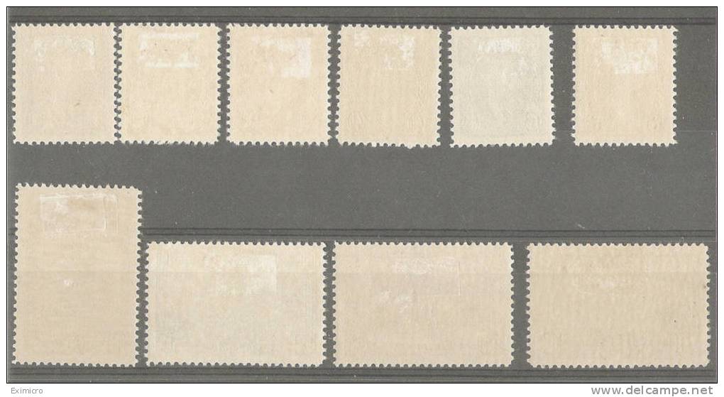 CANADA 1937-38 SET TO 50c SG 357/366 MAINLY LIGHTLY MOUNTED MINT Cat £146 - Neufs