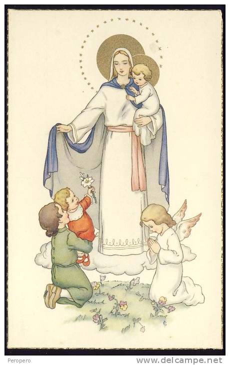 Angel      Old Postcard  Children  Kids  Christianity - Angels