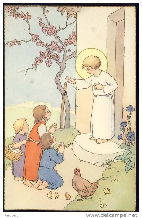 Old Postcard  Children  Kids  Christianity - Other & Unclassified