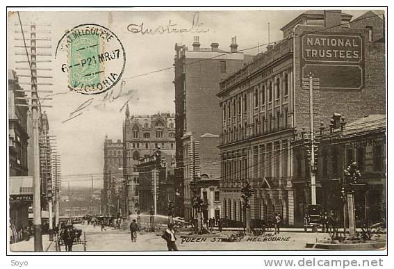 Melbourne  Postally Used  Victoria , Queen Street  Maximum - Melbourne