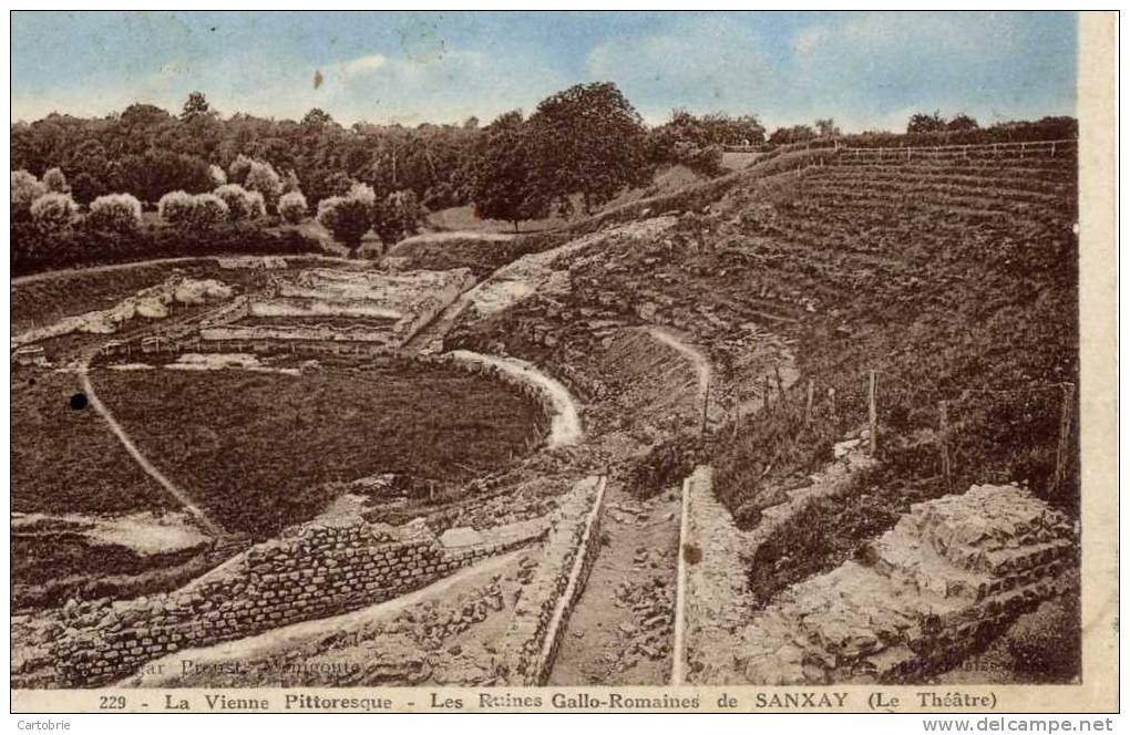 86- SANXAY- Les Ruines Gallo-romaines-Le Théatre- - Other & Unclassified