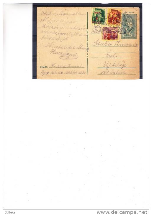 Hongrie - Carte Postale De 1945 - Oiseaux - Armoiries - Lettres & Documents