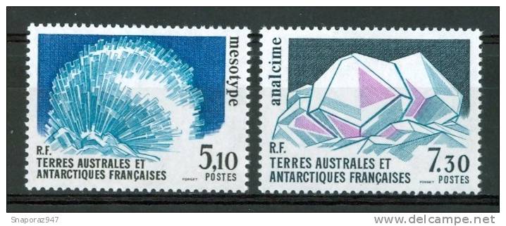 1989 TAAF Minerali Minerals Minèraux Set MNH** Fo180 - Minerals