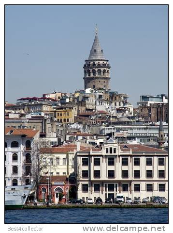 @@@ MAGNET - Galata Tower In Background, The Bosporus, Istanbul, Turkey, Europe - Publicitaires