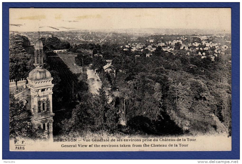 92 LE PLESSIS ROBINSON Vue Générale Des Environs Prise Du Château De La Tour - Le Plessis Robinson