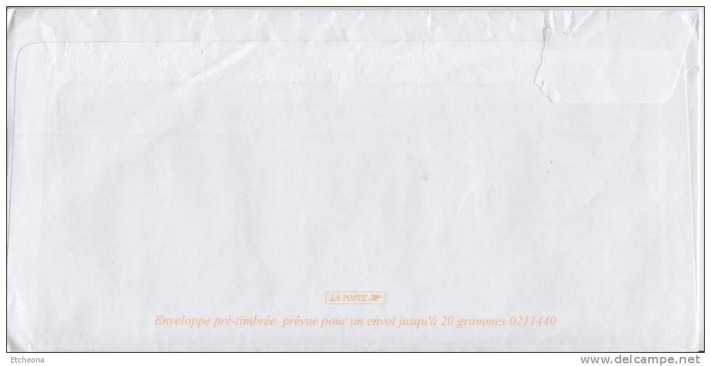 = Enveloppe PAP France 20G  TVP Magritte 0211440 - Listos A Ser Enviados : Réplicas Privadas