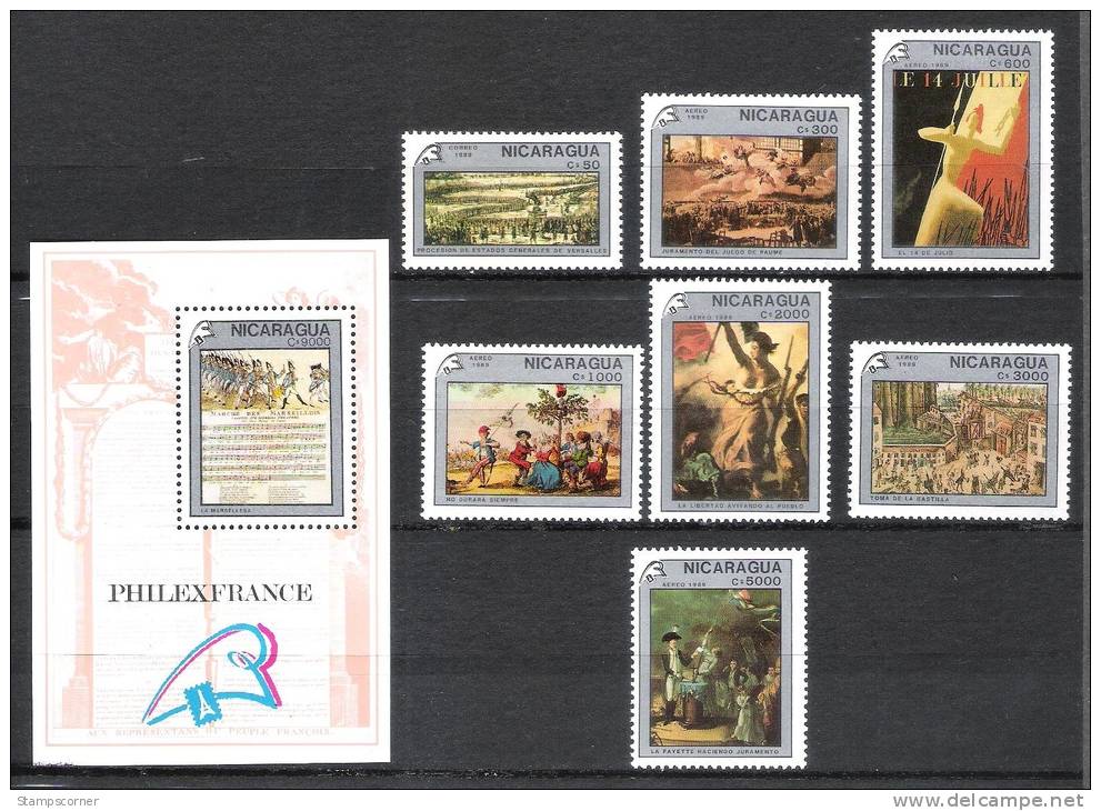 # PROMO #NICARAGUA  - SERIE COMPLETE ** Neuf Sans Charnière - MNH - French Revolution