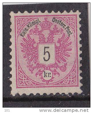 1883 5 KEUZER  BZ 10 ** - Unused Stamps