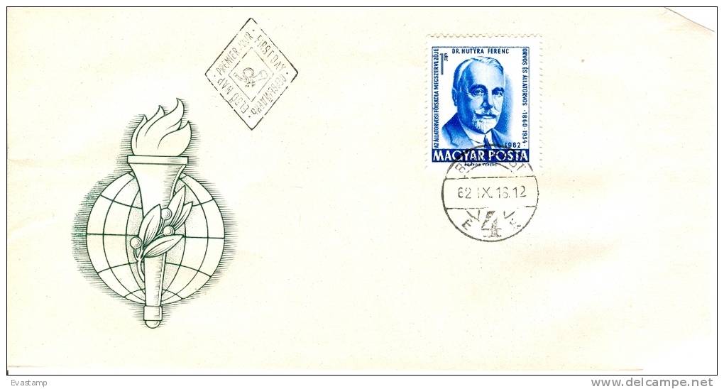 HUNGARY- 1962. FDC - Dr.Ferenc Hutyra, Founder Of Hungarian Veterinary Medicine(ordinary Cancellation) - FDC