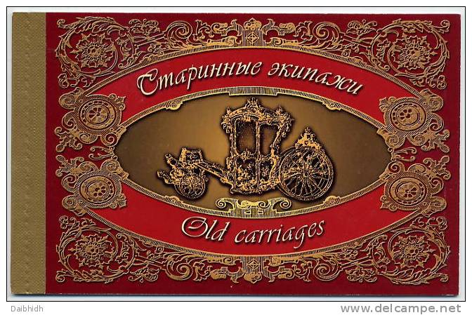 RUSSIA 2002 Old Carriages Prestige Booklet  MNH / **.  Michel MH9 - Neufs
