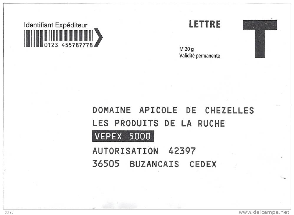 Domaine Apicole De Chezelles   Ecopli - Cards/T Return Covers