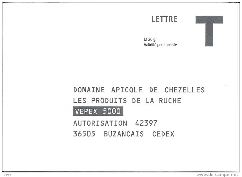 Domaine Apicole De Chezlles   Ecopli - Cards/T Return Covers