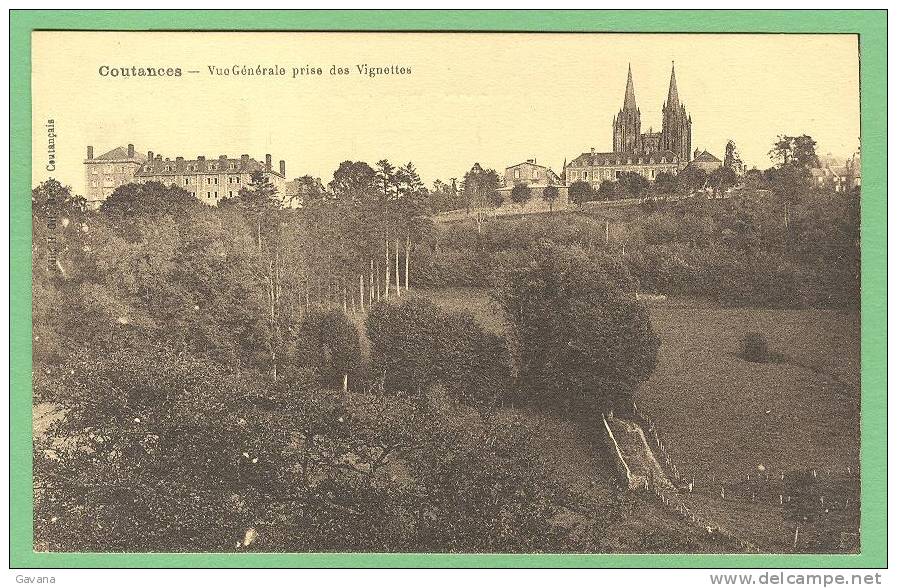 50 COUTAINCES - Vue Générale Prise Des Vignettes - Coutances