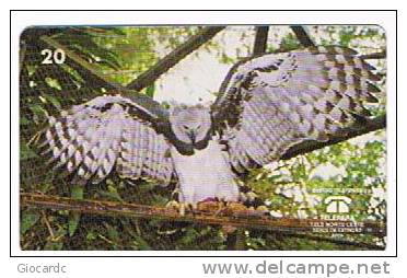 BRASILE ( BRAZIL) - TELEPARA   -  1999  BIRDS: HARPIA HARPYJA (GAVIAO REAL)   - USED  -  RIF. 2344 - Gufi E Civette