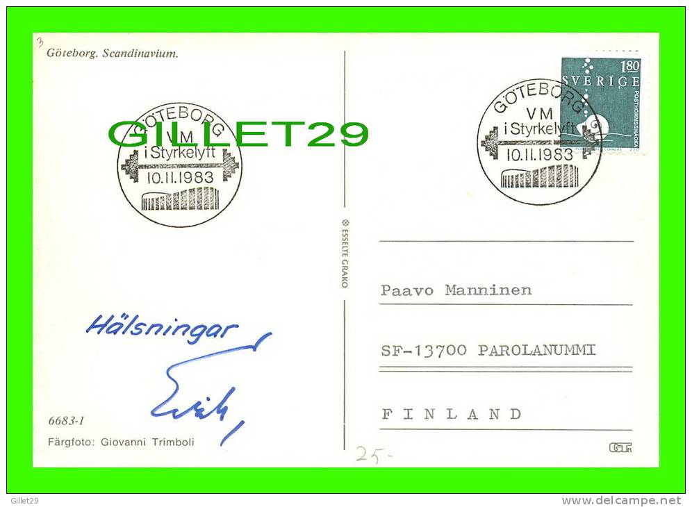 SUÈDE - GOTEBORG, SCANDINAVIUM - GIOVANNI TRIMBOLI - TRAVEL IN 1983 - - Suède