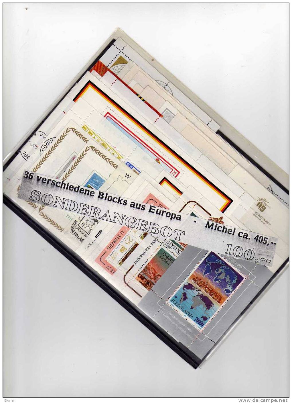 Block - Set EUROPA Mit Deutschland 36 Blocks **, O Plus SST 400€ Aus Den Unterschiedlichsten Motiv - Gebieten - Sammlungen (im Alben)