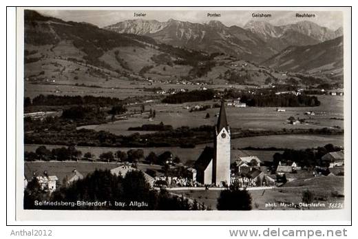 Gesamtansicht Seifriedsberg Allgäu Mit Kirche Häuser Sw Um 1930 Hugo Mausch - Sonthofen