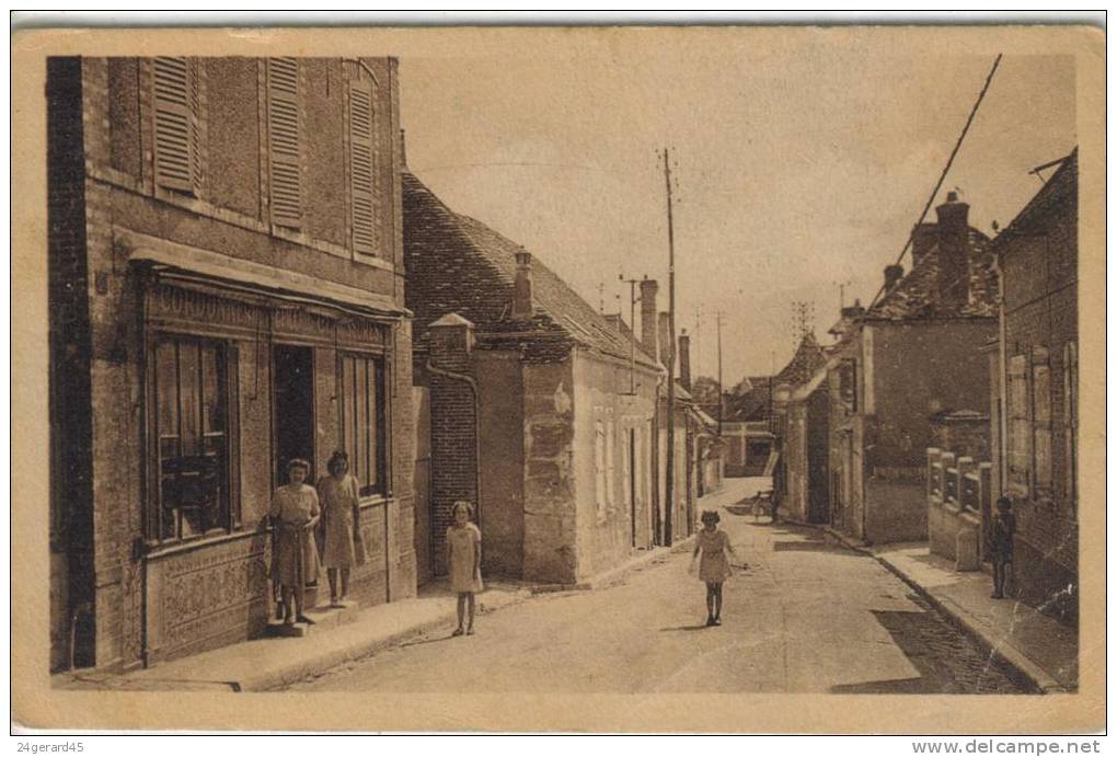 CPSM SERGINES (Yonne) - La Rue Des Treilles - Sergines