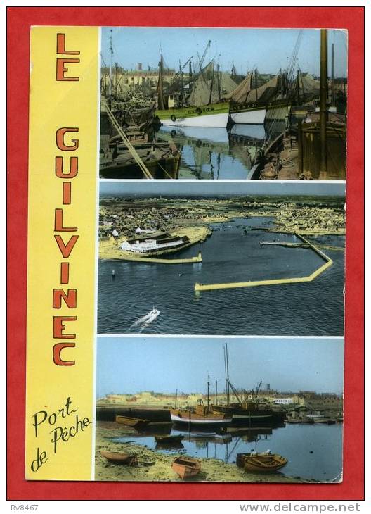 * LE GUILVINEC-Multiples Vues(aérienne,bateaux De Pêche Numérotés,...)-1968 - Guilvinec