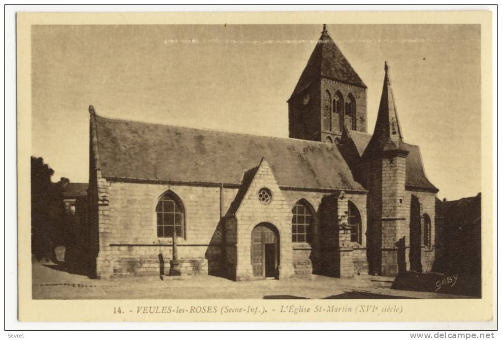 ** VEULES Les ROSES. - L´Eglise St-Martin - Veules Les Roses