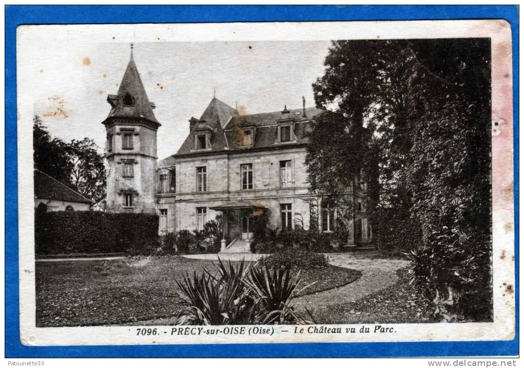 60 PRECY SUR OISE LE CHATEAU VU DU PARC - Précy-sur-Oise