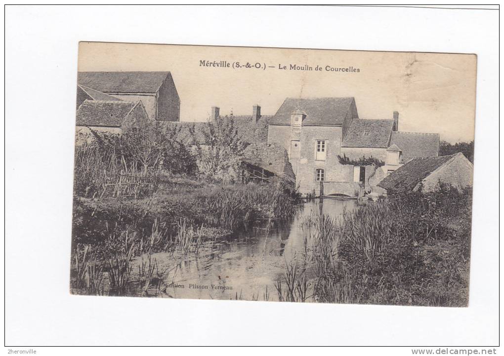 CPA - MEREVILLE - Le Moulin De Courcelles - Mereville