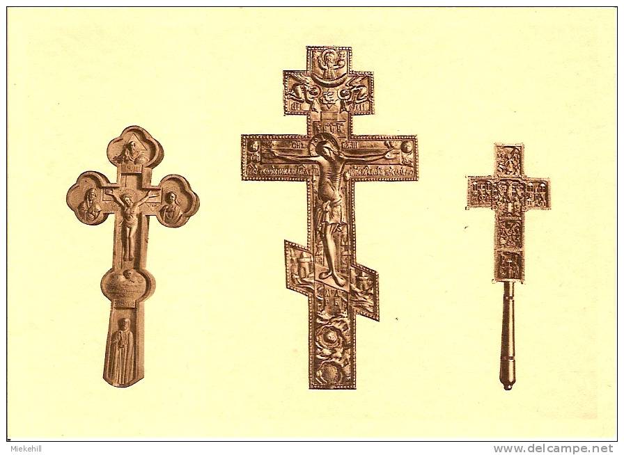 AMAY-PRIEURE DES MOINES-LITURGIE BYZANTINE-CROIX DE BENEDICTION-Orfèvrerie Religieuse - Amay