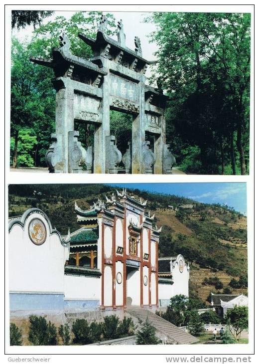 L-CH26 - CHINE Etui avec 10 cartes entiers postaux Vues et paysages de la Province du HUBEI