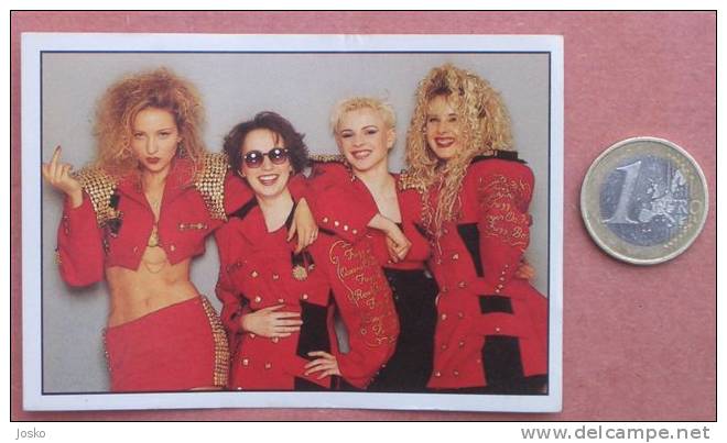 FUZZBOX ( Fuzz Box ) Pop-music Group ( Yugoslavian Rare Collectiable Card - Sticker Smash Hits ) * Musique Musica Musik - Other & Unclassified
