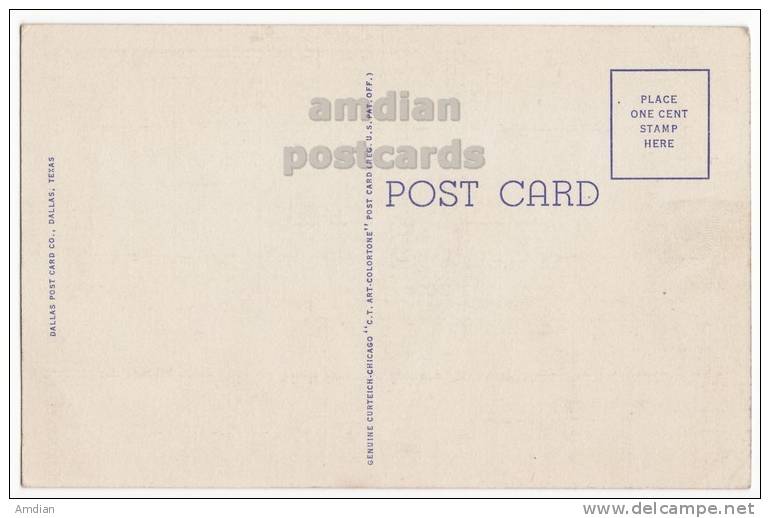 GATEWAY To DALLAS TX~TRIPLE UNDERPASS AERIAL VIEW~c1940s Vintage TEXAS Postcard  [s4139] - Dallas