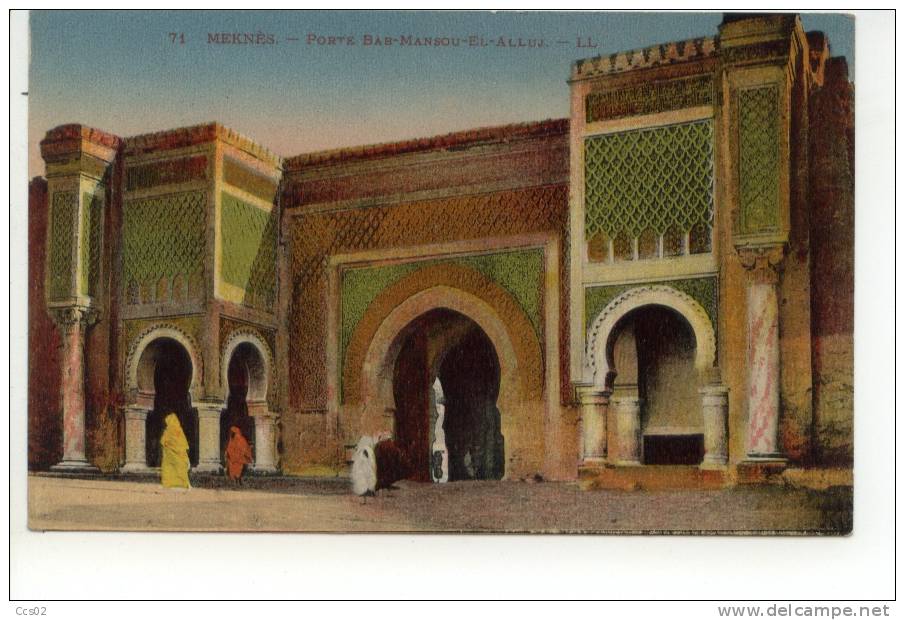 Meknès Porte Bab-Mansou-El-Alluj 1929 - Meknès