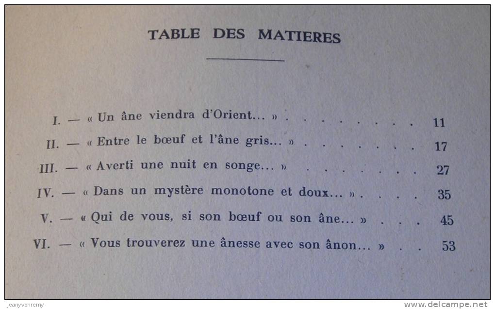 L'Anesse De Jésus - Jean Quercy - 1953. - Märchen