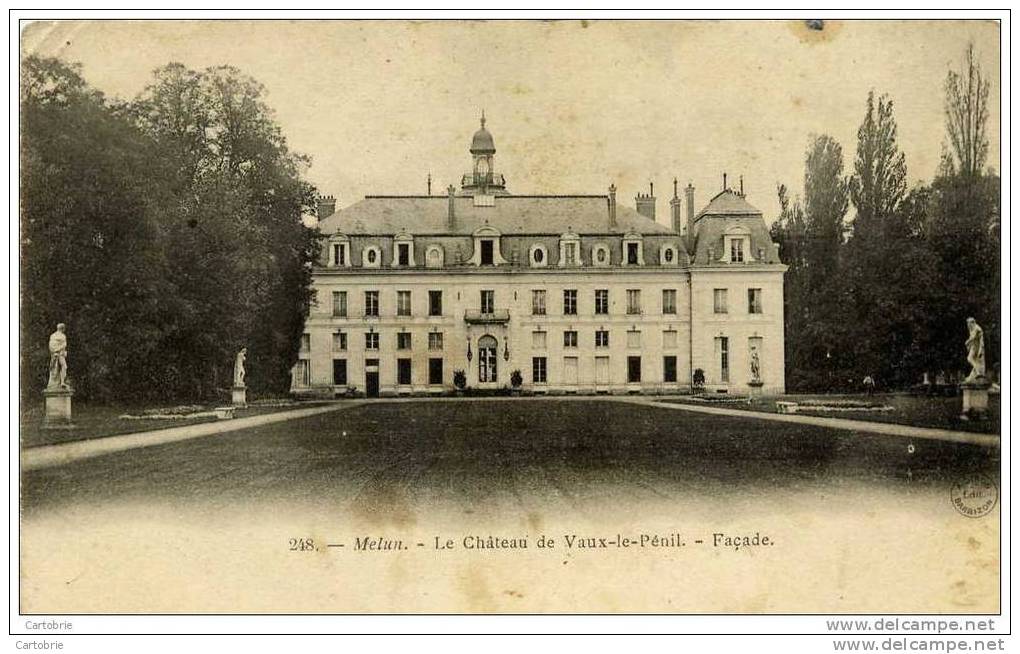 77 - VAUX-LE-PÉNIL - Le Château De Vaux-le-Pénil - Façade - (environs De Melun) - Autres & Non Classés