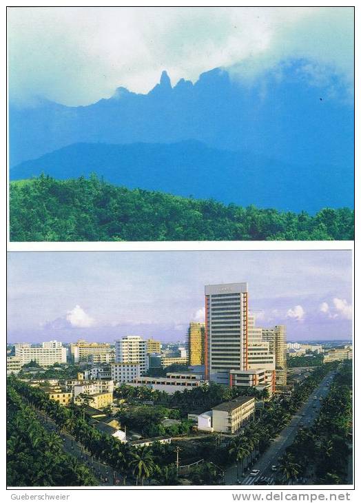 L-CH30 - CHINE Etui Avec 10 Cartes Entiers Postaux Vues Et Paysages De La Province Du HAINAN - Cartes Postales