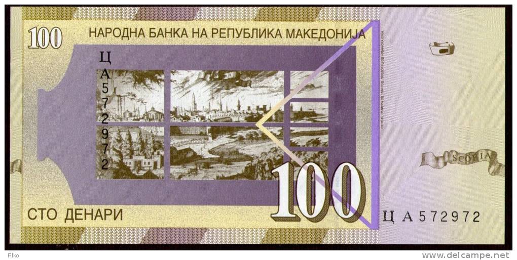 Makedonija,Macedonia,Maze Donien,Macedoine,100 Denari,2008,Pick16h,UNC,see Scan - Nordmazedonien