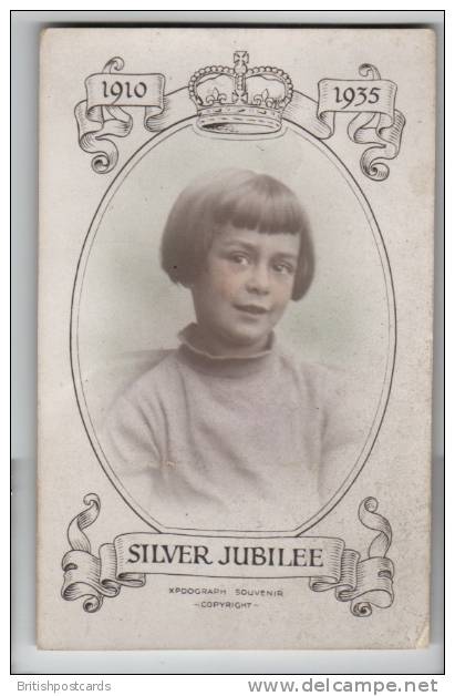 Girl - Silver Jubilee Photo 1935- Real Photo Postcard - Altri & Non Classificati