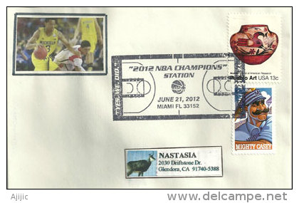 NBA Champions 2012 . Miami.  Une Enveloppe Souvenir - Cartas & Documentos