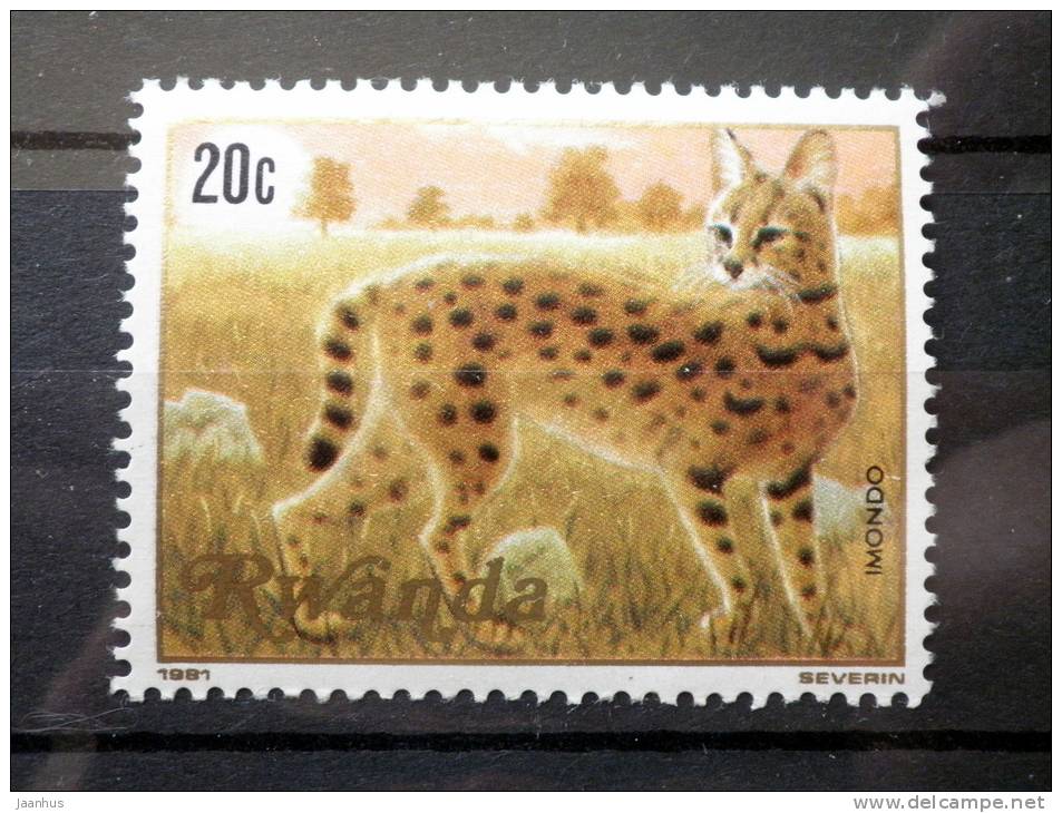 Rwanda - 1981 - Mi.nr.1119 - MNH - Carnivore - Serval - Serval Leptailurus - Neufs