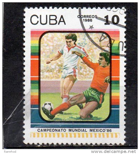 1986 World Cup Football Championship, Mexico - Footballers 10C   CTO - Usati