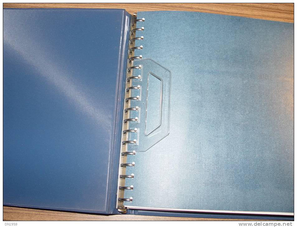 OCCASION EUROPA CEPT 1979- 1986 !!! RELIURE BLEU LINDNER + Env. 70 FEUILLES PREIMPRIMEES SANS TIMBRES - Bindwerk Met Pagina's