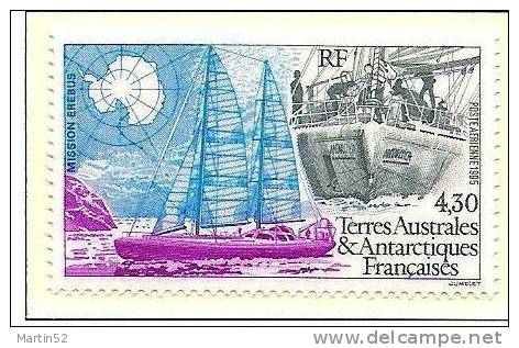 T.A.A.F. 1995: Michel-No. 336 „Antarctica“ De J. L. Etienne ** MNH (cote 2.20 Euro) - Navires & Brise-glace