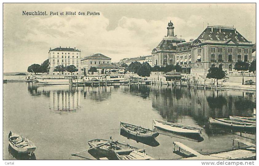 NEUCHATEL - Pont Et Hôtel Des Postes (Phototypie Co., Neuchâtel) - Neuchâtel