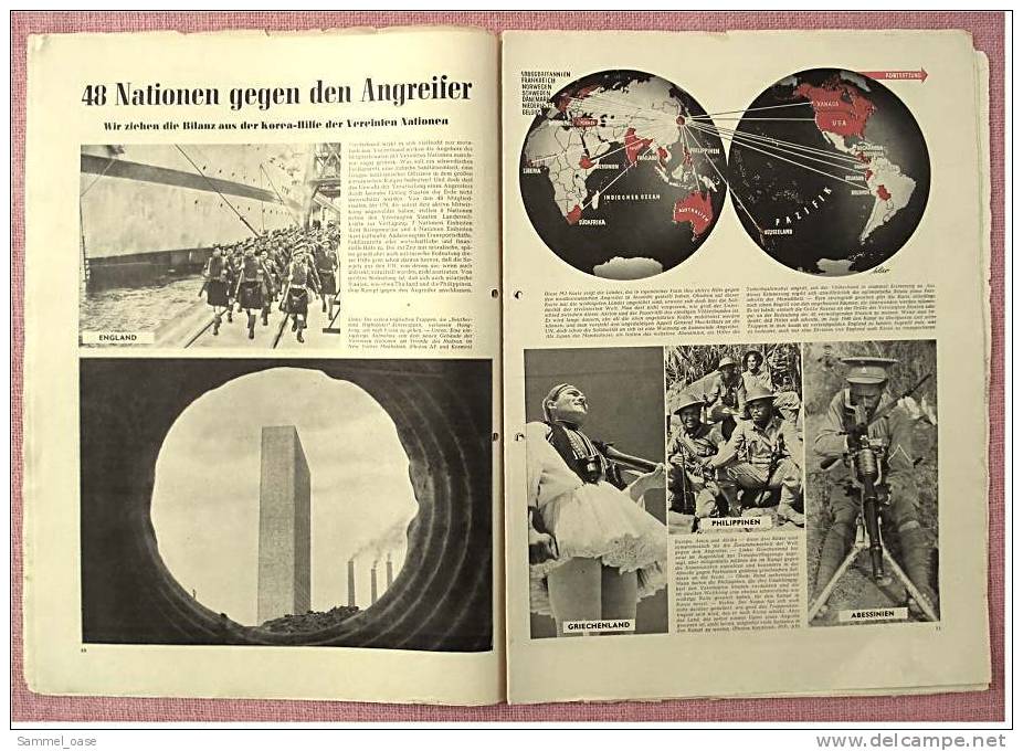 Münchner Illustrierte Zeitschrift 9. 9. 1950  -  Olympiade Des Films In Venedig , Korea-Hilfe Der Vereinten Nationen - Autres & Non Classés